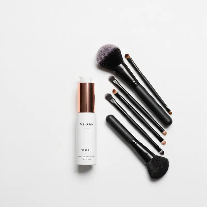 בקבוק הגנה מחום לשיער על שידה אסתטית