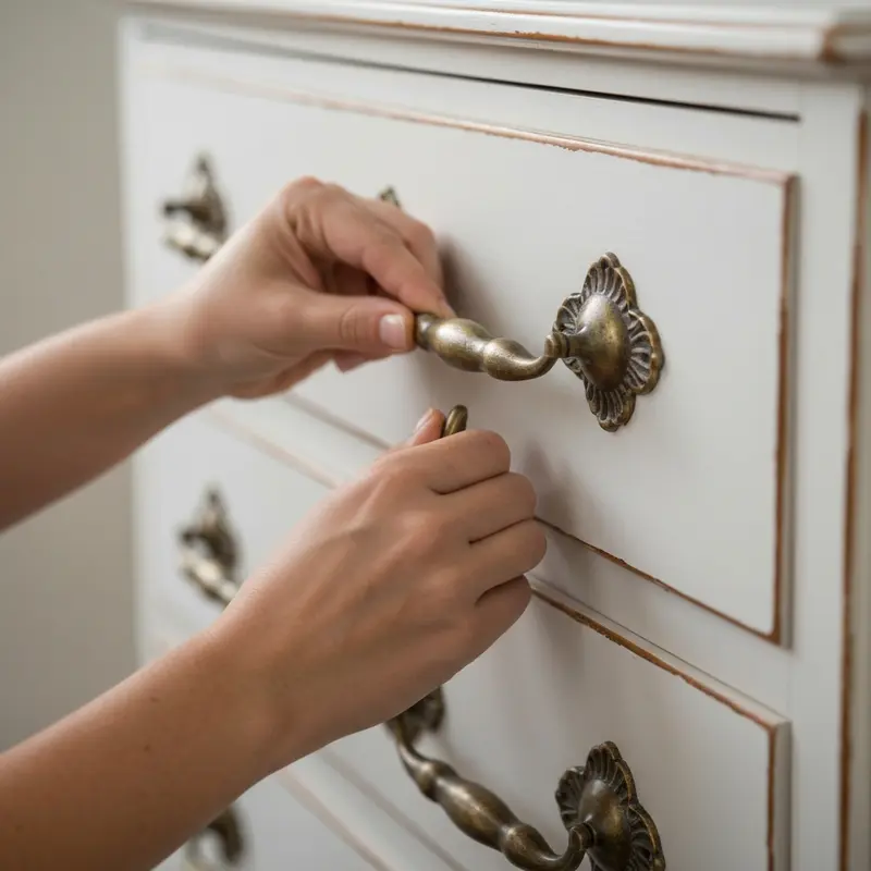ידיות מעוצבות ופרטים קטנים בחידוש רהיטים