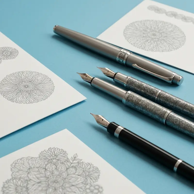 מגוון פורמולות מייקאפ שונות על משטח שיש