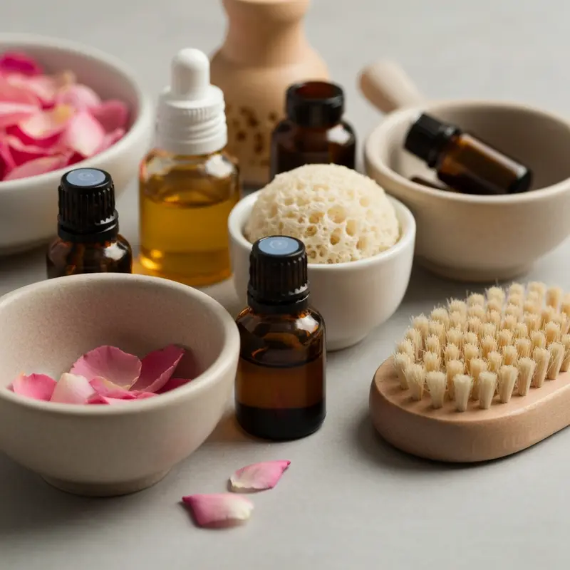 מוצרי טיפוח ביתיים לאסתטיקה של יום ספא