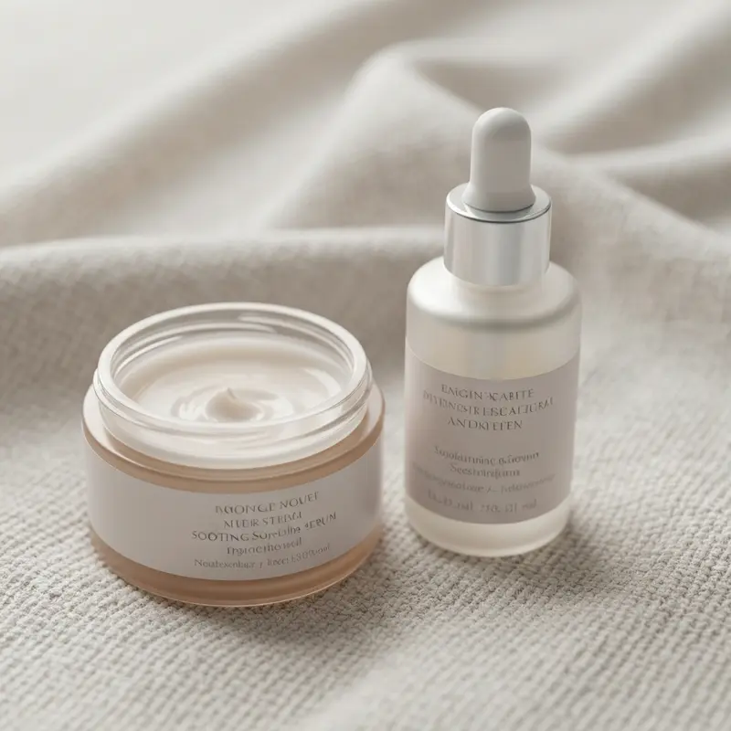 מוצרי טיפוח מרגיעים לעור המושפע מלחץ.