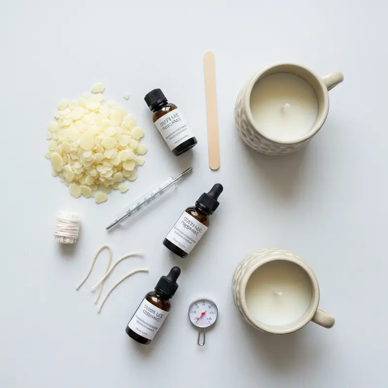 מצרכים להכנת נרות ריחניים DIY