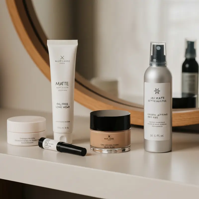 סט מוצרי איפור מותאמים לעור שמנוני