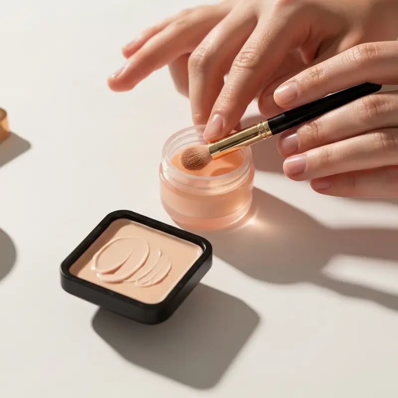 אישה מורחת קרם לחות על פניה כחלק משגרת טיפוח מודעת, תוך התמקדות בטיפוח עצמי ולא בהשפעת פילטרים.