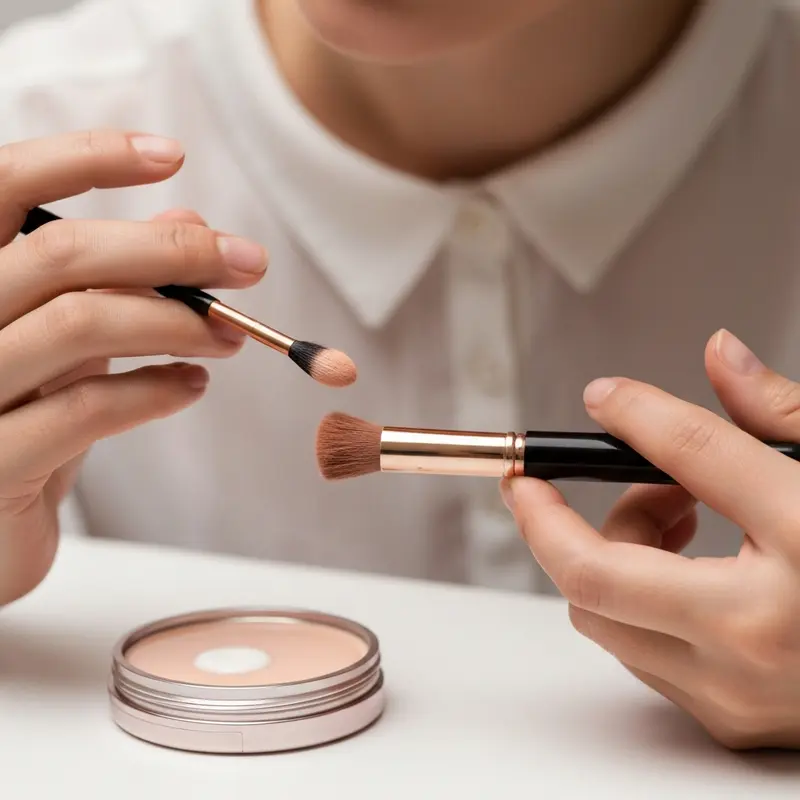 ידיים מערבבות מרכיבים טבעיים בקערה להכנת מסכת פנים מותססת