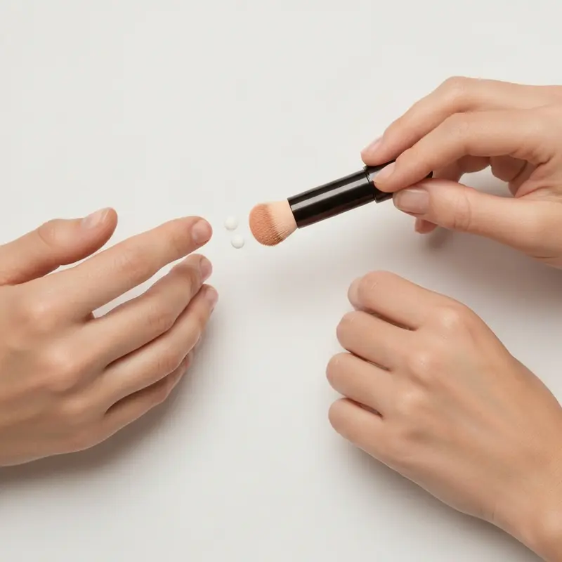 ידיים עדינות מעסות בעדינות קרקפת של אישה, מדגימות טכניקות שחרור מתח