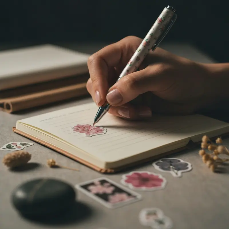 יומן מעוצב כחלק מדיטוקס דיגיטלי