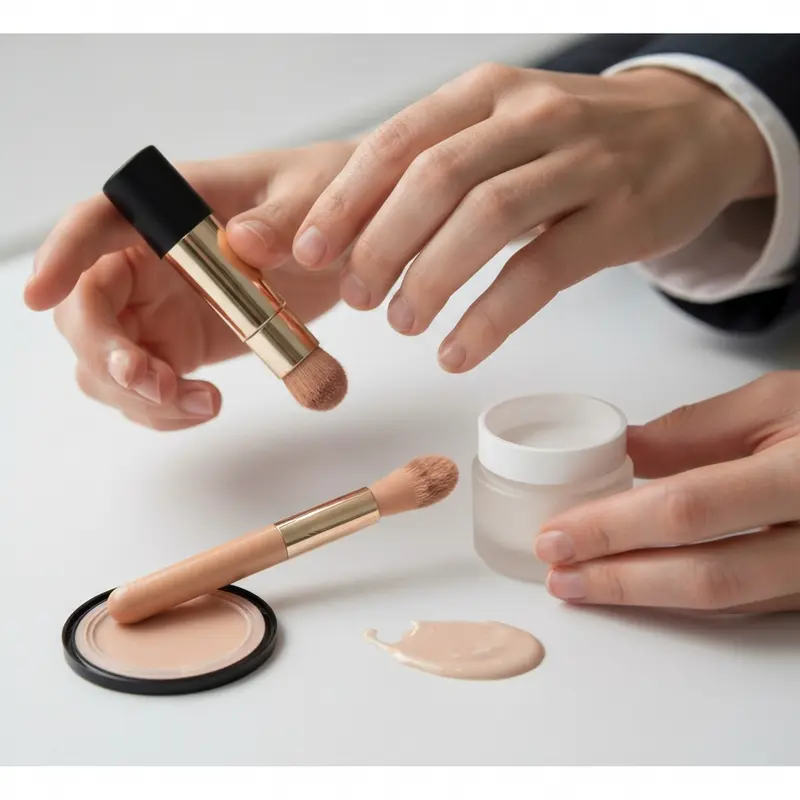 מברשת שיער עם זיפי חזיר טבעיים מונחת על שיער חלק ורך