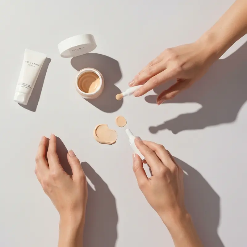 מרקם סרום ויטמין C על עור הפנים