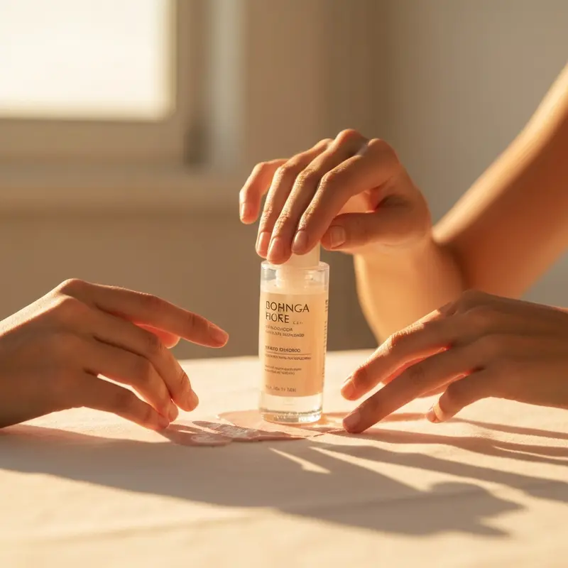 מרקם עדין של קרם לחות טיפולי על רקע נקי