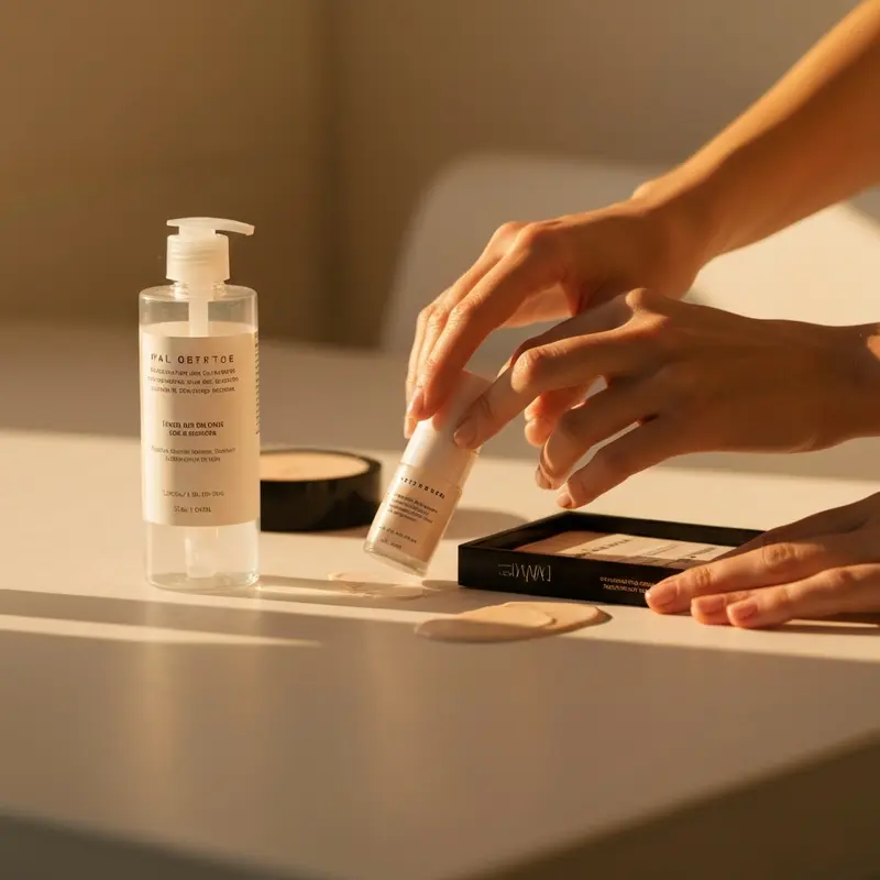 מרקם עדין של קרם לחות מרגיע על רקע נקי