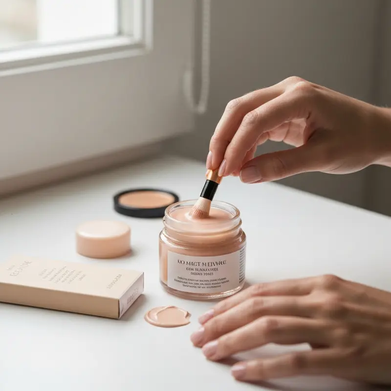 מרקם עשיר של קרם פנים, המתמזג בעדינות עם העור