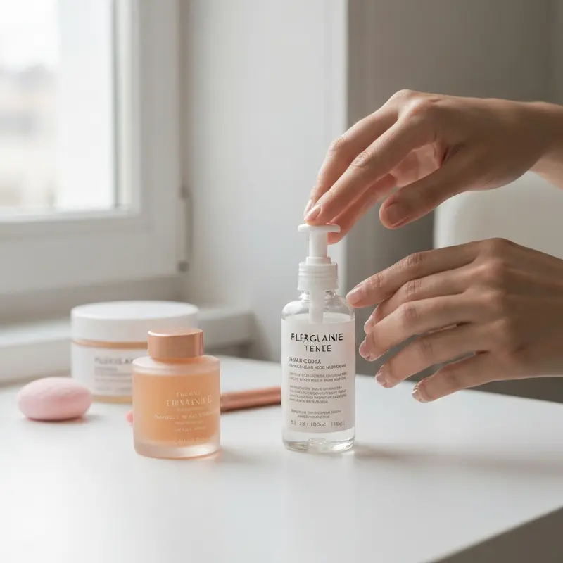 מרקם קליל של קרם לחות לעור שמן