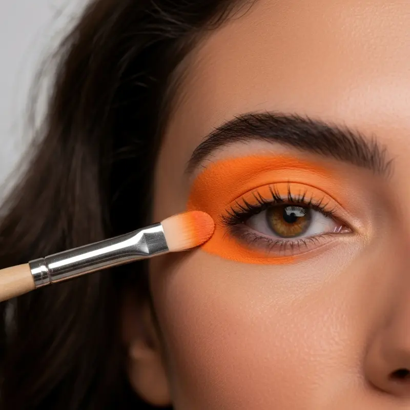 קולור קורקטינג איפור כתום לטשטוש כהויות