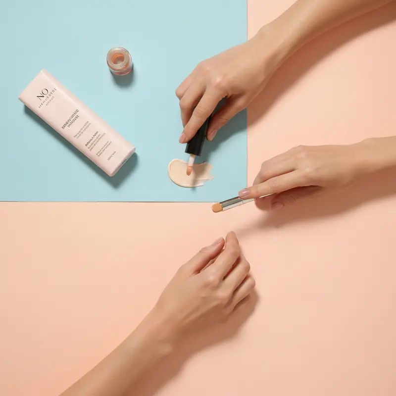 שגרת עור מעורב קיץ בתקריב שימוש