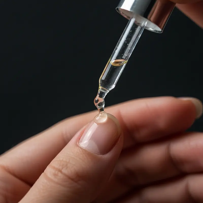 שמן ציפורניים מזין על עור מסביב לציפורן