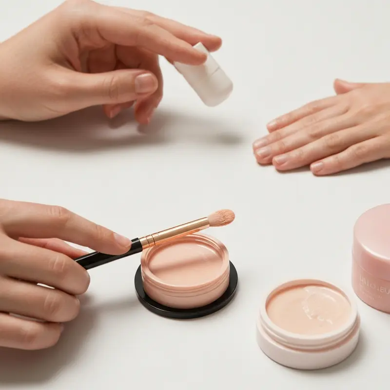 תיק איפור וטיפוח קטן וקומפקטי לנסיעות יומיומיות.