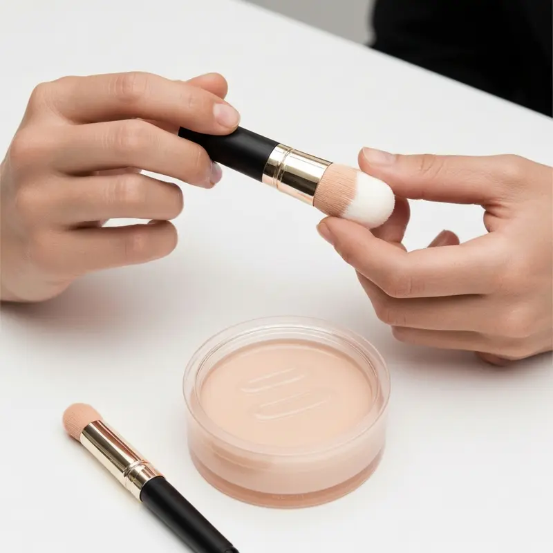 תקריב על יד אישה מטופחת מורחת ג