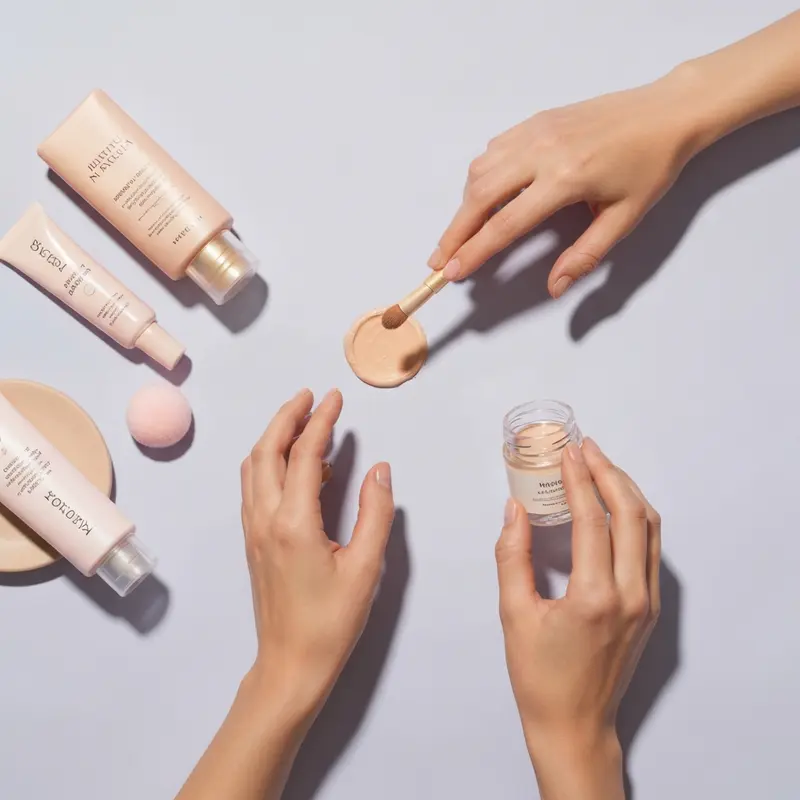 תקריב על מרקם עור הפנים, המדגיש עור חלק, אחיד ומוגן.