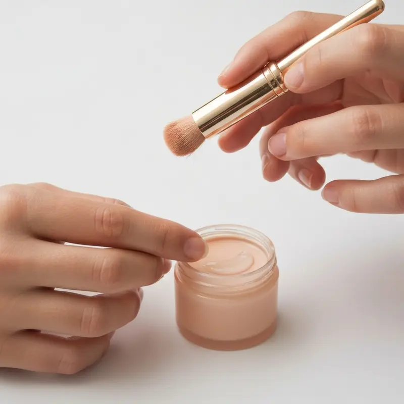 תקריב על עור הפנים באזור הלסת, עם דגש על לחות ורגיעה לאחר טיפול