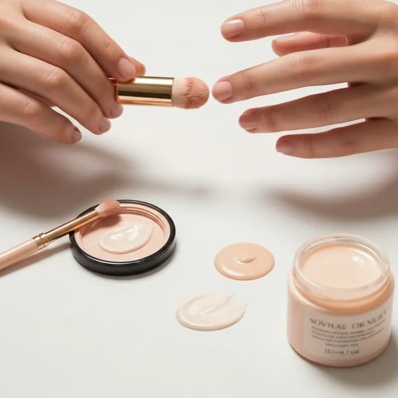 תקריב על שיער ארוך וגולש, מונח בעדינות על ציפית משי בצבע ורוד עדין, המדגיש את המרקם החלק של הבד.