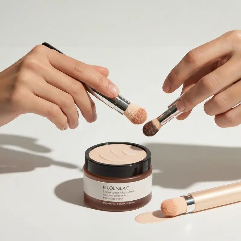 תקריב של אישה מביטה בשיערה ועורה במראה, מקשיבה לצרכי הטיפוח