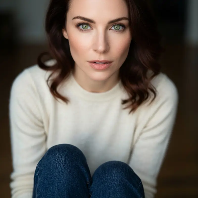 תקריב של אישה מנקה בעדינות את הלחמת הריסים שלה עם מברשת שמפו ייעודית