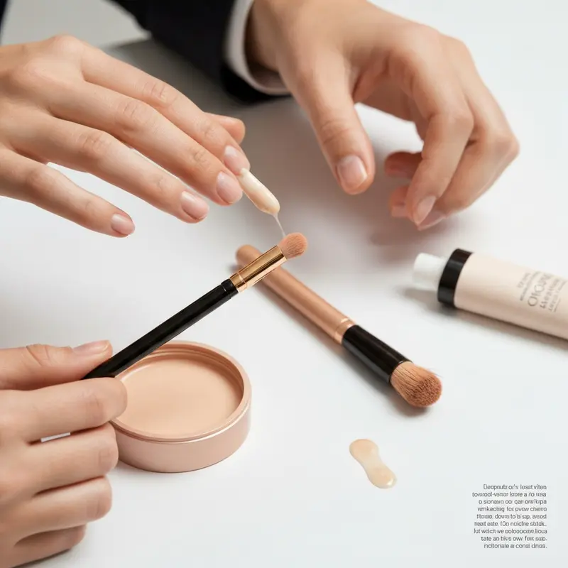 תקריב של אישה מתיזה מיסט לפנים בעדינות, ברגע של רענון ומודעות