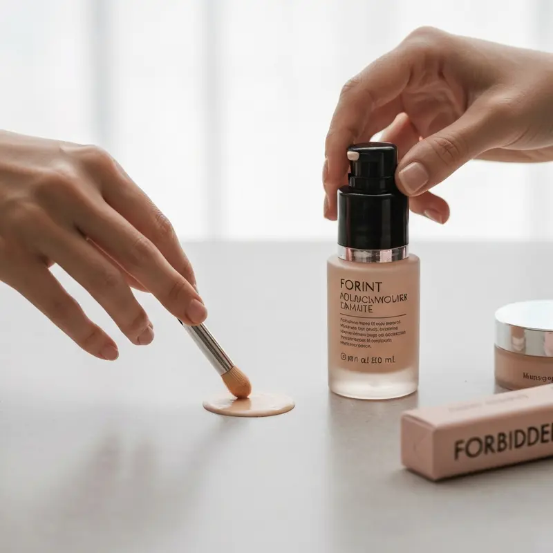 תקריב של טיפות סרום לחות נוזלות על משטח נקי, המדגישות את המרקם והברק.