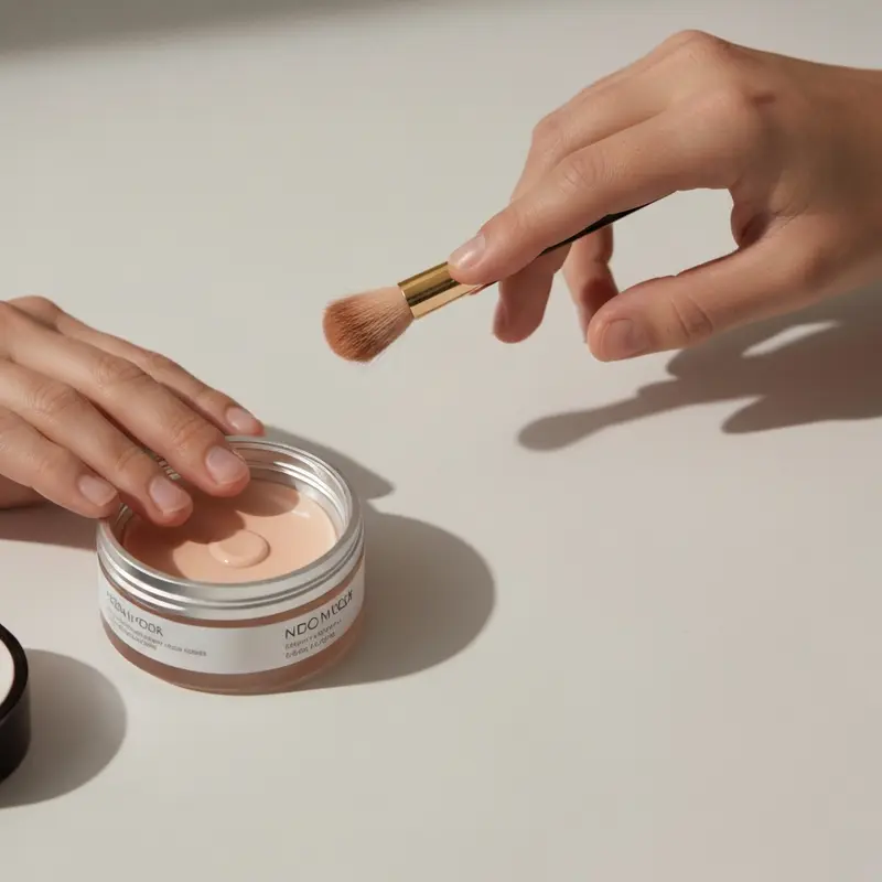 תקריב של יד עדינה מתיזה מים פושרים על פנים נקיות וזוהרות, עם בועות קצף עדינות. עור פנים במראה רענן ומטופח.