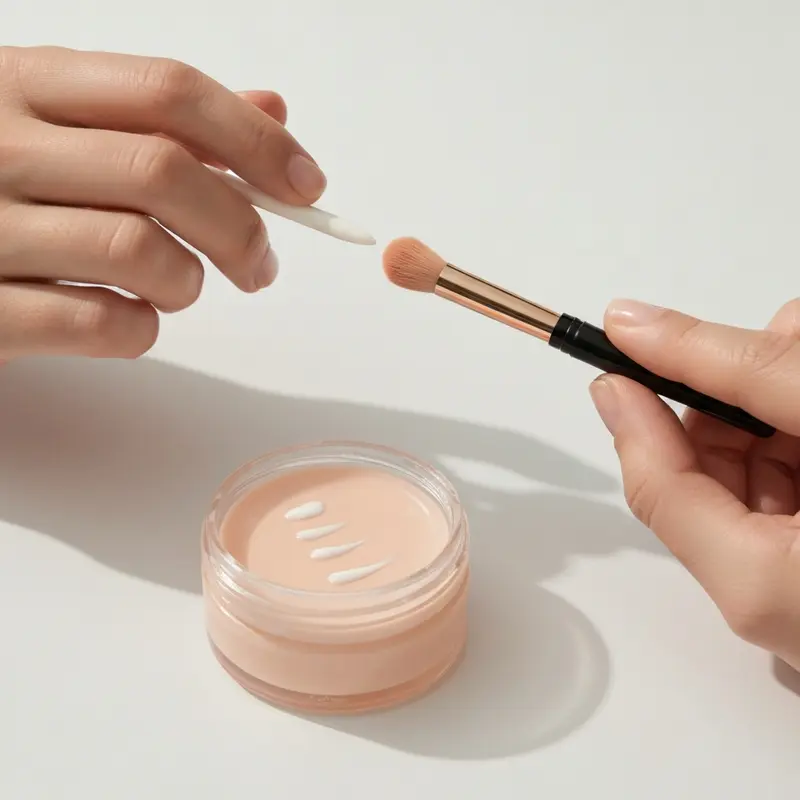 תקריב של עור זוהר ורענן עם תאורה מיטבית בבית