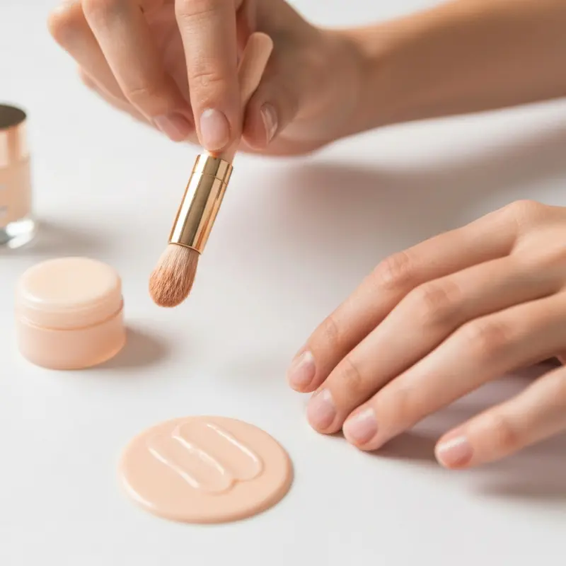 תקריב של קרם עשיר לכפות רגליים עם רכיבי אוריאה או חומצה היאלורונית, מונח על מגבת רכה בצבעי פסטל, עם רגל מטופחת ברקע מטושטש.