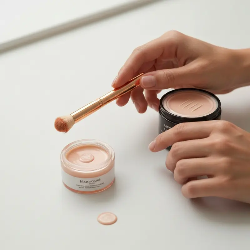 תקריב של רול-און דאודורנט על עור נקי, המדגיש את המרקם והספיגה