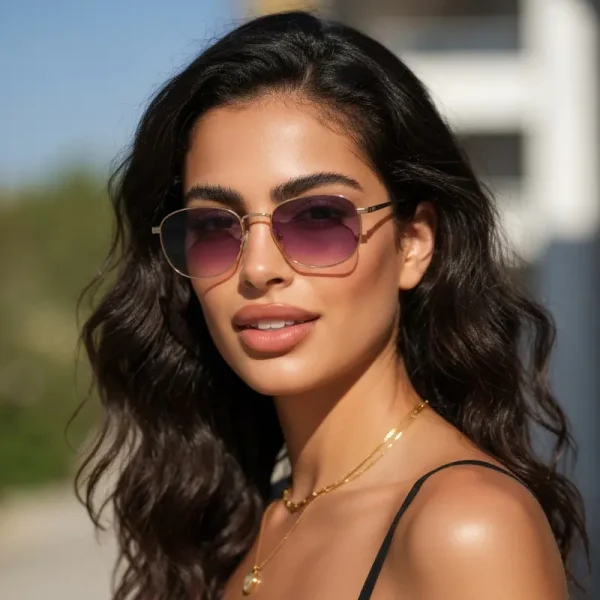 אישה ישראלית צעירה עם איפור לשפתיים מלאות וטבעיות