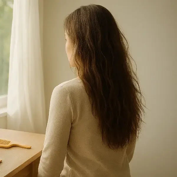 ניסיתי לייבש את השיער בלי פן