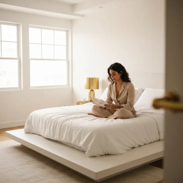 עיצוב חדר שינה נעים ומודרני בגווני פסטל בהירים